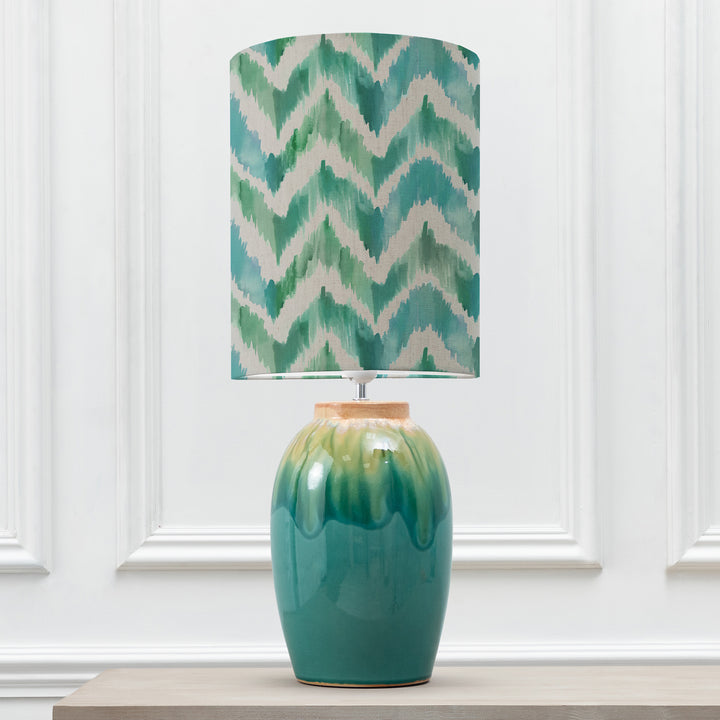 Eucalypt Table Lampbase Aqua/Savannah Anna 30cm Lampshade Isla - image 2