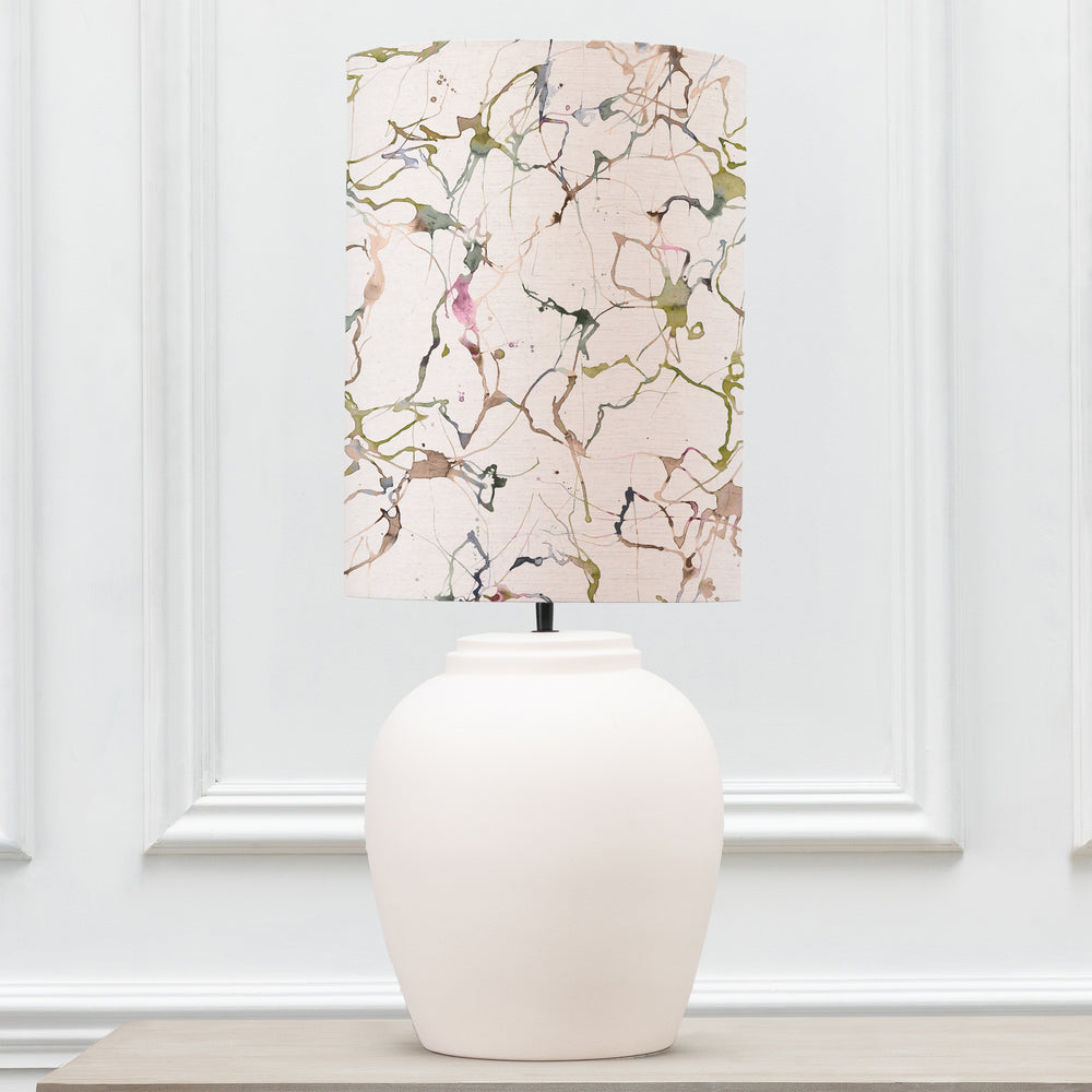 Evora Table Lampbase Ecru/Carrara Anna 33cm Lampshade Meadow - image 2