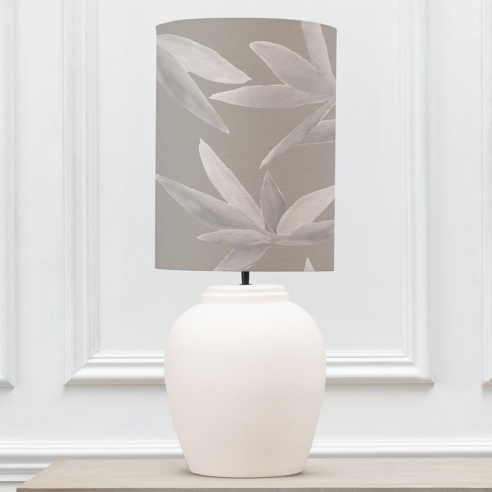 Evora Table Lampbase Ecru/Silverwood Anna 33x45cm Lampshade Snow - image 2