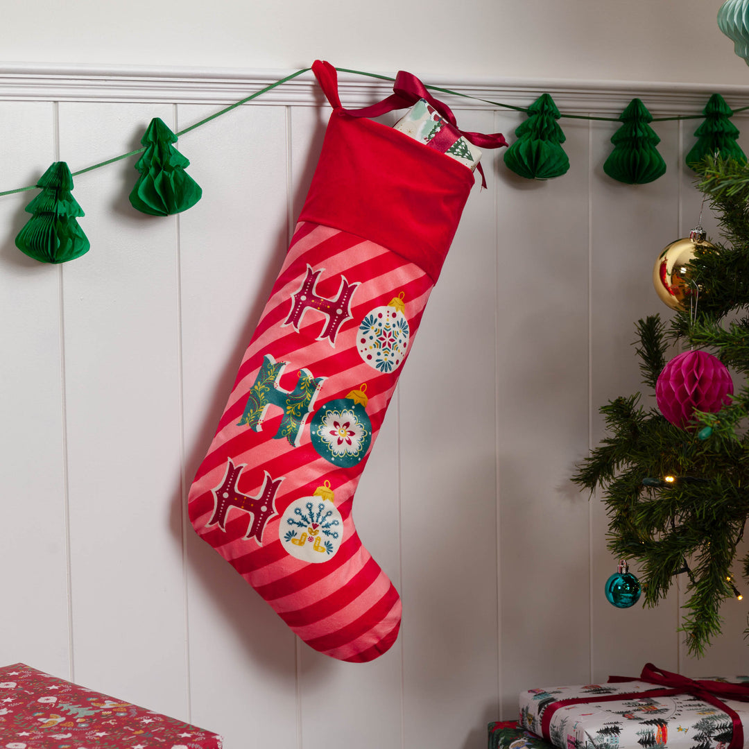 Ho Ho Ho Christmas Sack/Stocking Bundle Red - image 3