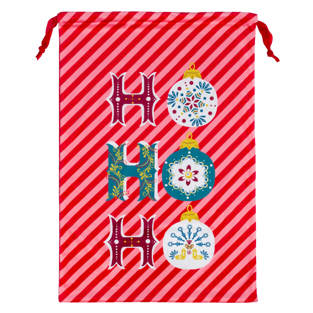 Ho Ho Ho Christmas Sack/Stocking Bundle Red - image 4