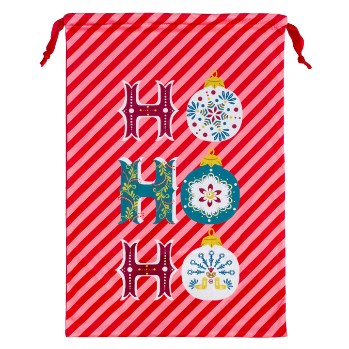 Ho Ho Ho Christmas Sack/Stocking Bundle Red - image 4