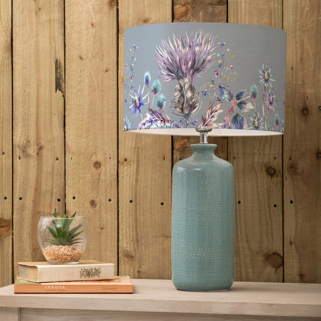 Inopia Lampbase Teal/Elysium EVA 40cm Lampshade Sapphire