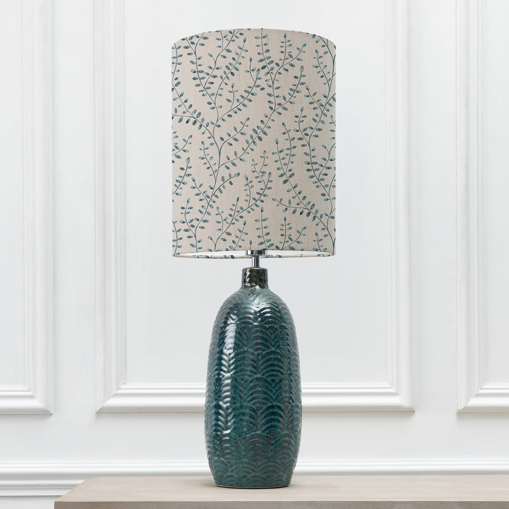 Jadis Table Lampbase Aqua/Eden Anna 30cm Lampshade Ocean - image 2