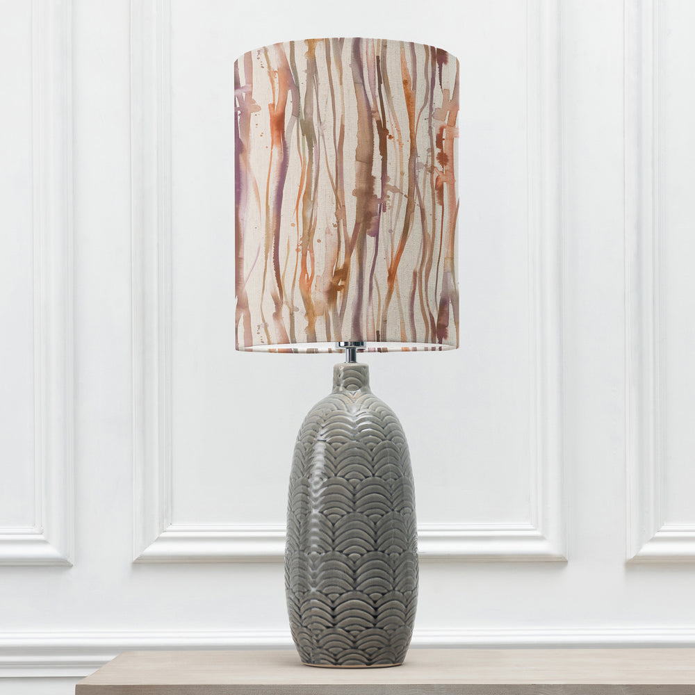 Jadis Table Lampbase Grey/Falls Anna 30x40 Cm Lampshade Ironstone - image 2