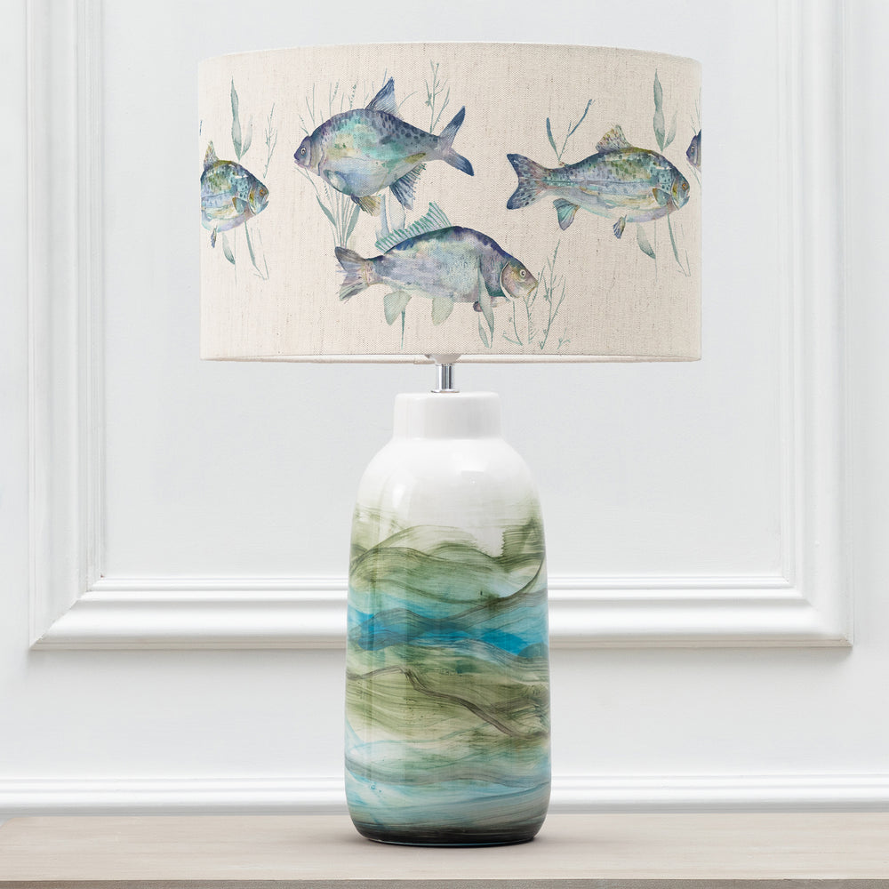Javary Table Lampbase Mineral/Ives Waters EVA 37cm Lampshade Marine - image 2