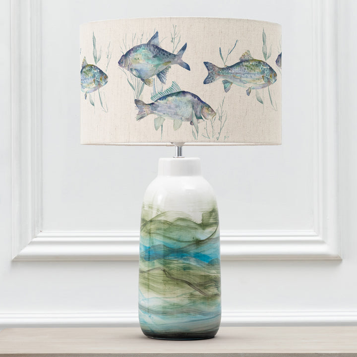 Javary Table Lampbase Mineral/Ives Waters EVA 37cm Lampshade Marine - image 2