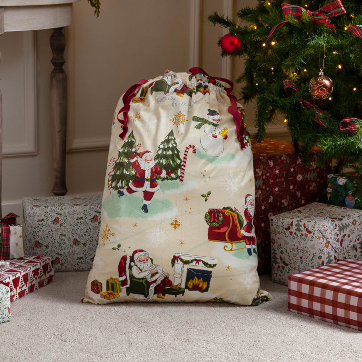 Jolly Santa Chrismtas Sack/Stocking Bundle Multi - image 2