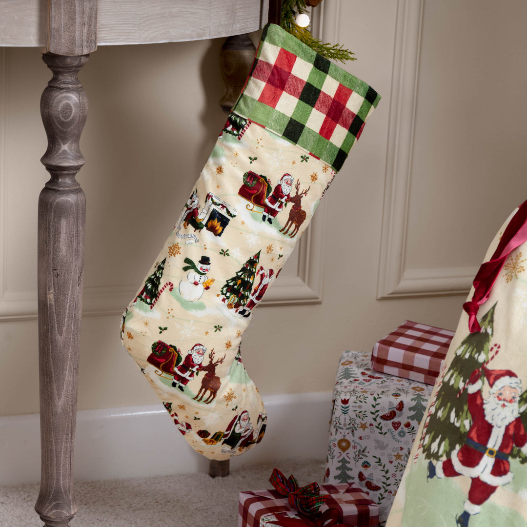 Jolly Santa Chrismtas Sack/Stocking Bundle Multi - image 3