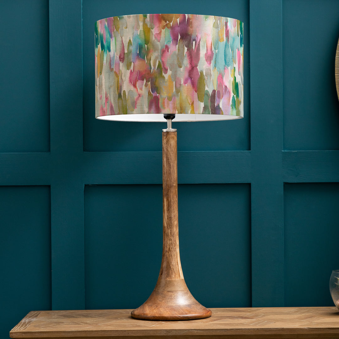 Kinross Tall Table Lampbase Mango/Azima EVA 40cm Lampshade Lotus