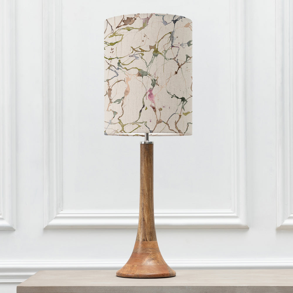 Kinross Small Table Lampbase Mango/Carrara Anna 25cm Lampshade Meadow - image 2