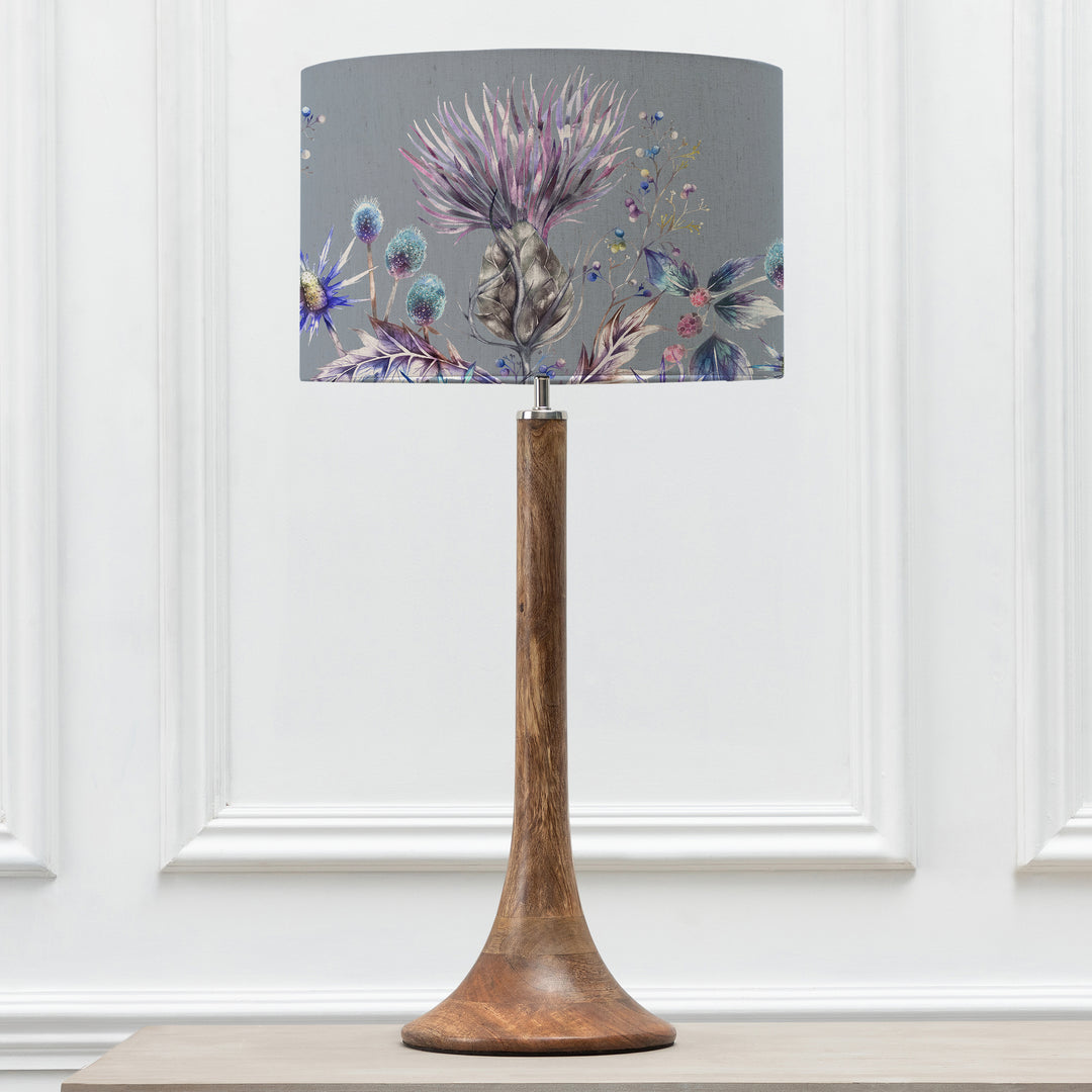 Kinross Tall Table Lampbase Mango/Elysium EVA 40cm Lampshade Sapphire - image 2
