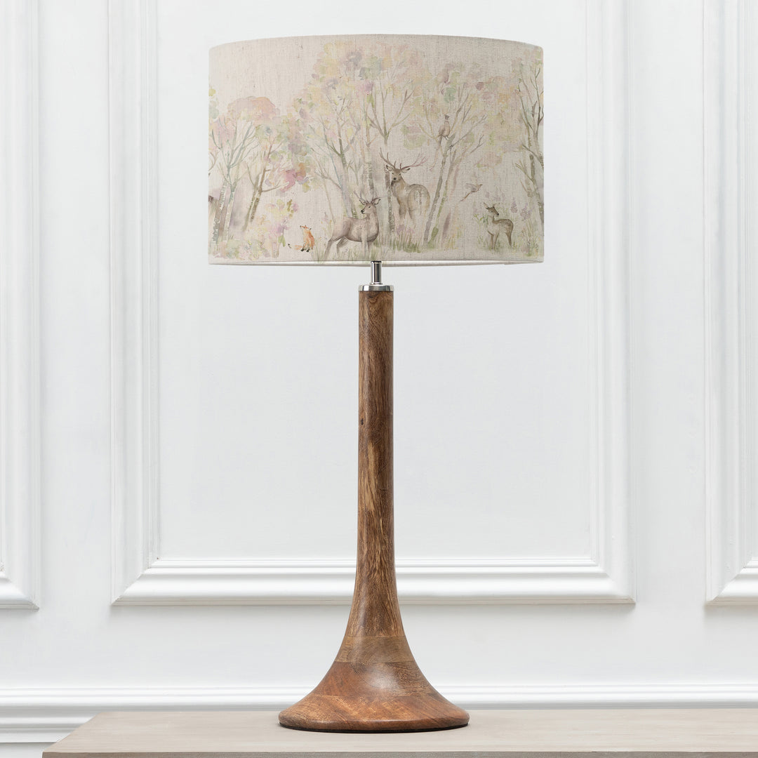 Kinross Tall Table Lampbase Mango/Enchanted Forest EVA 40cm Lampshade Forest - image 2