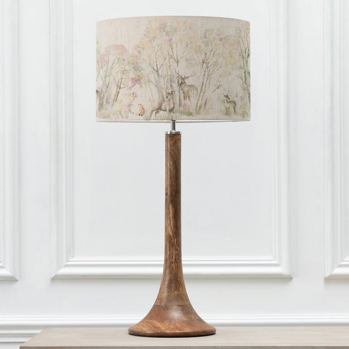 Kinross Tall Table Lampbase Mango/Enchanted Forest EVA 40cm Lampshade Forest - image 2