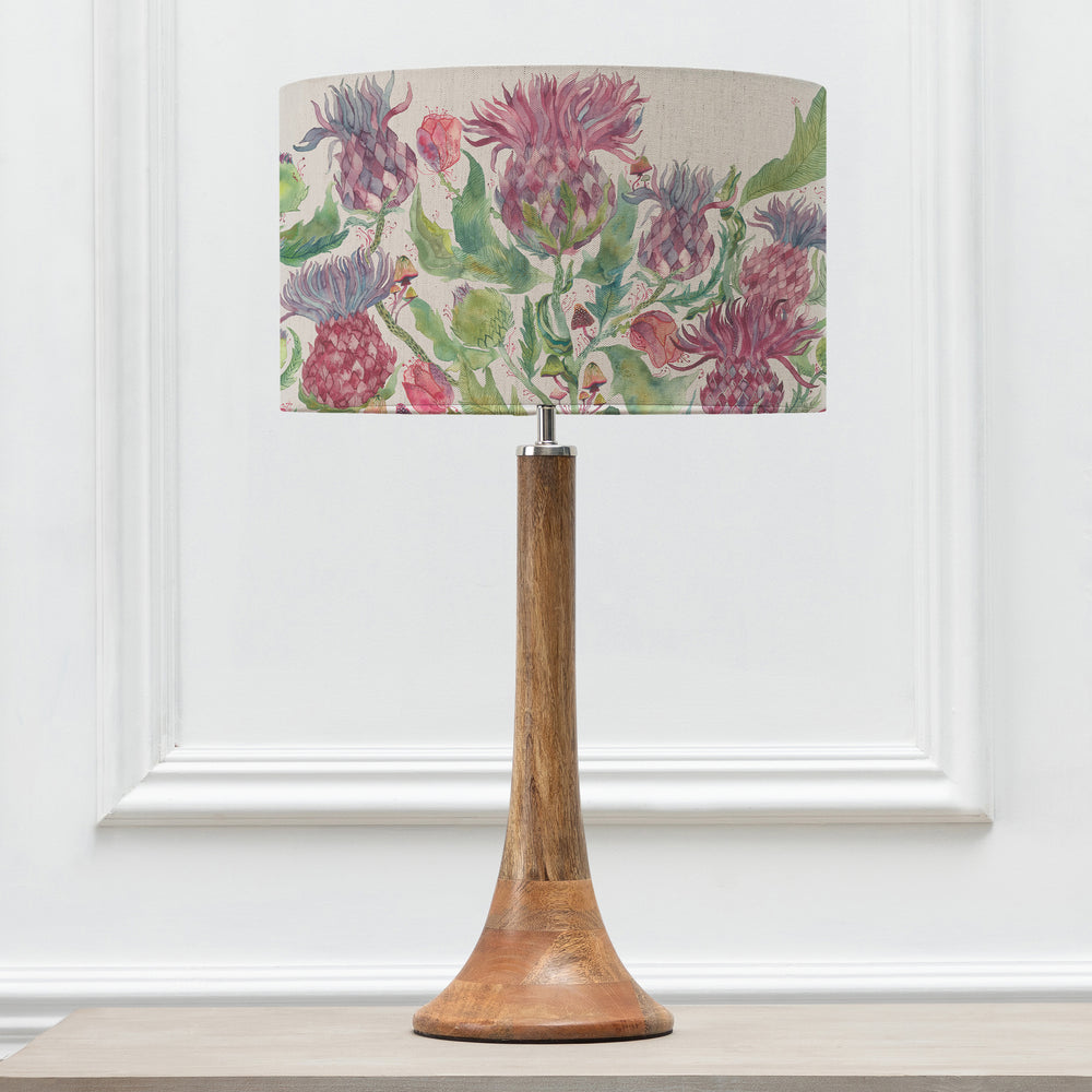 Kinross Small Table Lampbase Mango/Fairytale Bristle EVA 37cm Lampshade Damson - image 2