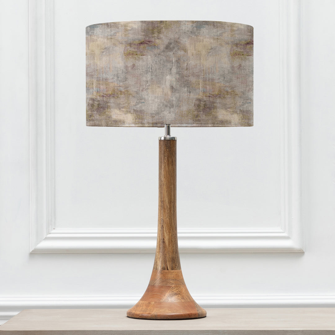 Kinross Small Table Lampbase Mango/Monet EVA 37cm Lampshade Ironstone - image 2