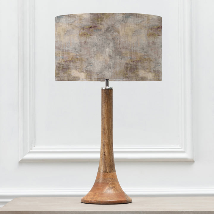 Kinross Small Table Lampbase Mango/Monet EVA 37cm Lampshade Ironstone - image 2