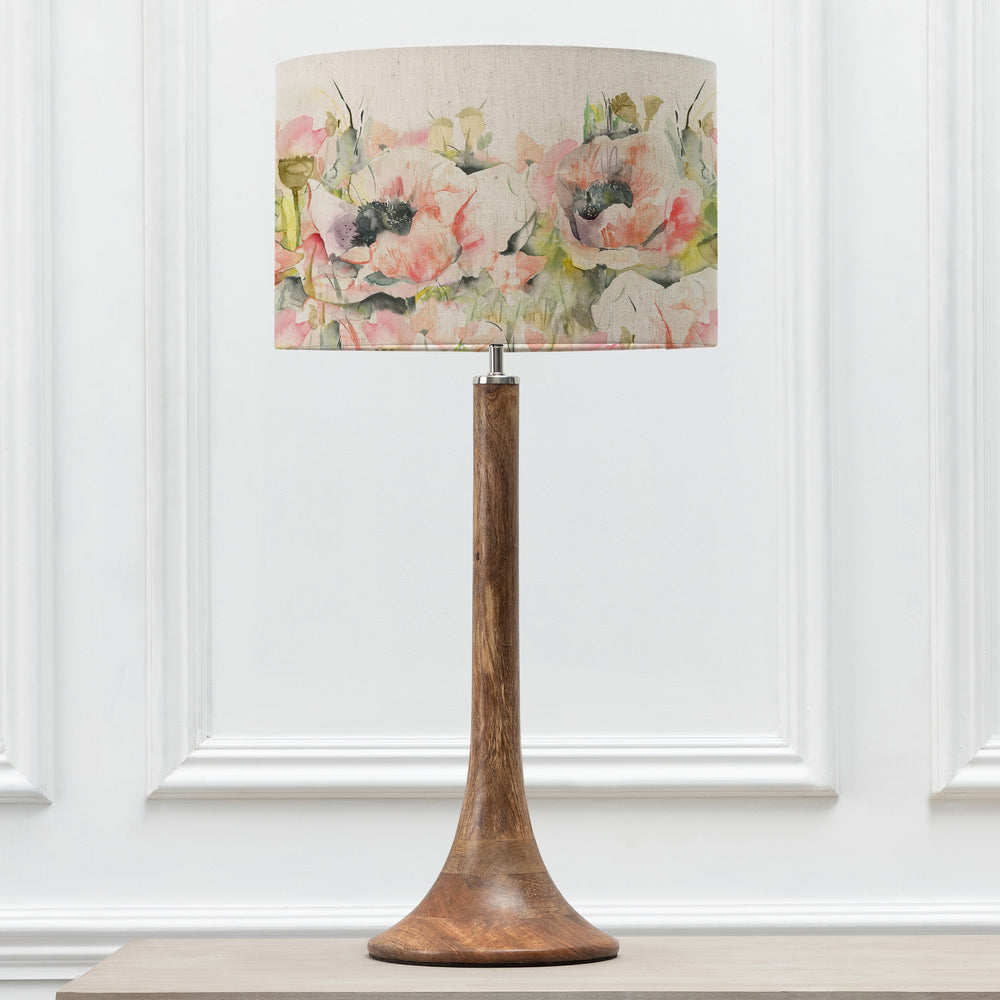Kinross Tall Table Lampbase Mango/Papavera EVA 40cm Lampshade Sweetpea - image 2