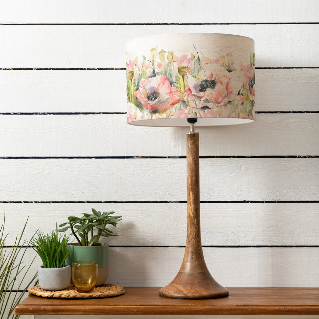 Kinross Tall Table Lampbase Mango/Papavera EVA 40cm Lampshade Sweetpea