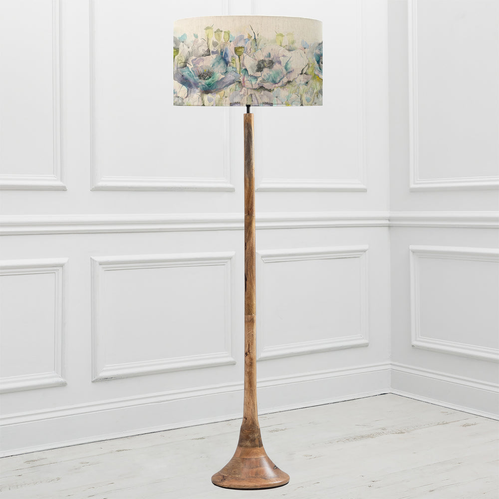 Kinross Floor Lampbase Wood Mango/Papavera EVA 52cm Lampshade Veronica - image 2