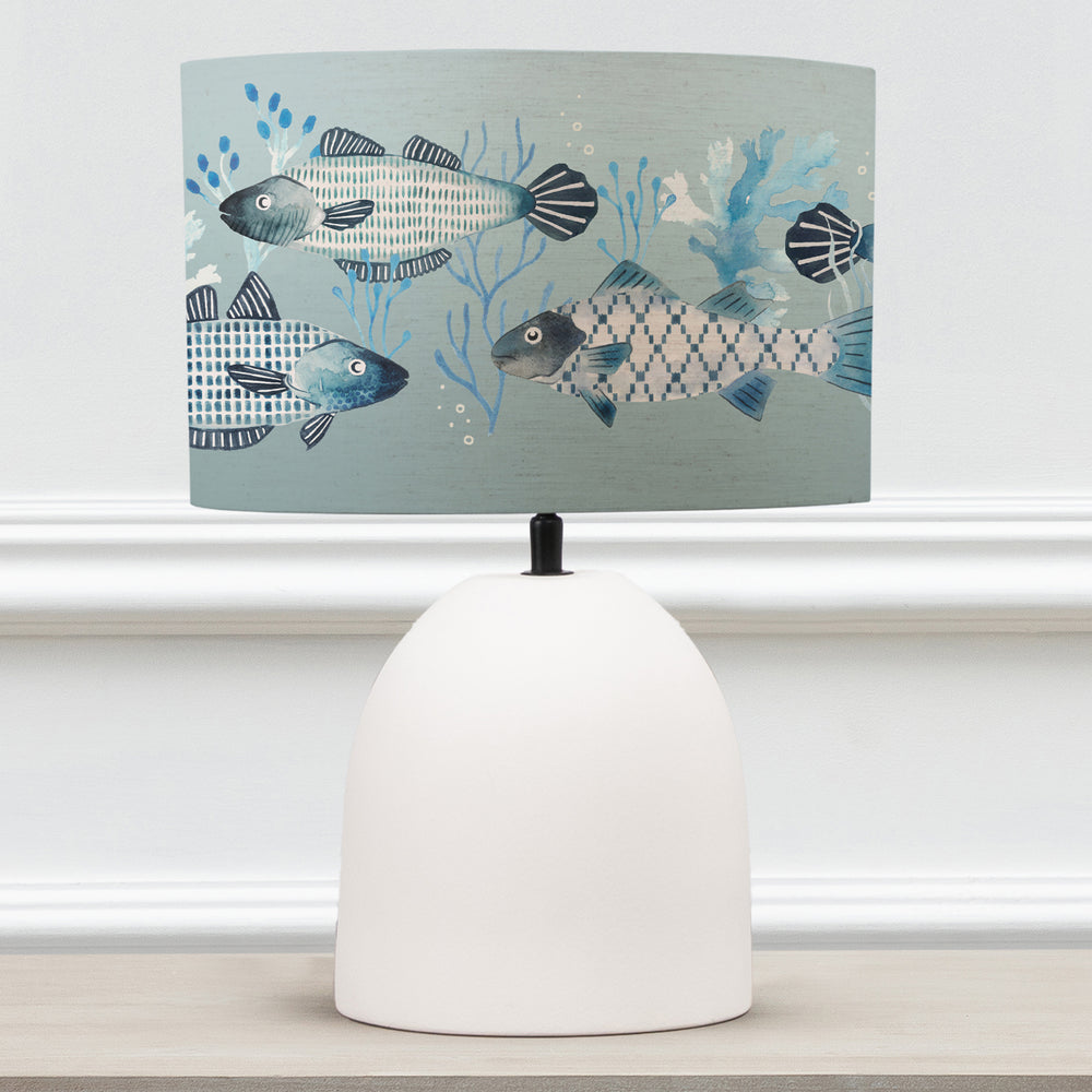 Larissa Table Lampbase Ecru/Barbeau EVA 30cm Lampshade Seafoam - image 2