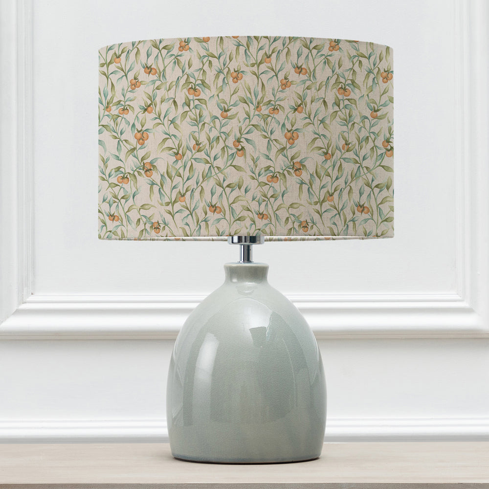 Leura Table Lampbase Duck Egg/Aura EVA 30cm Lampshade Moss - image 2