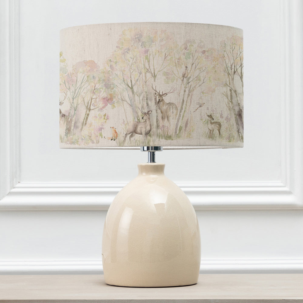 Leura Table Lampbase Cream/Enchanted Forest EVA 30cm Lampshade Forest - image 2