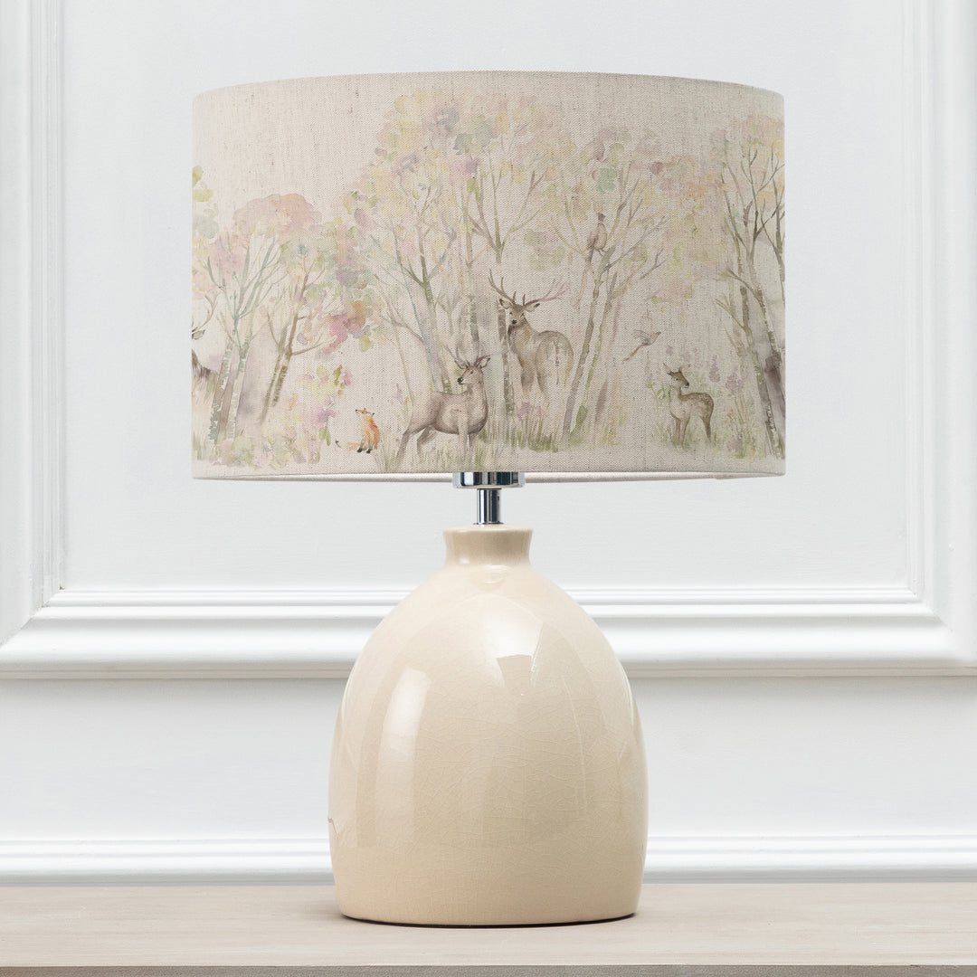 Leura Table Lampbase Cream/Enchanted Forest EVA 30cm Lampshade Forest - image 2