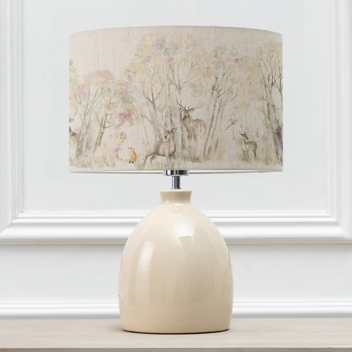 Leura Table Lampbase Cream/Enchanted Forest EVA 30cm Lampshade Forest - image 2