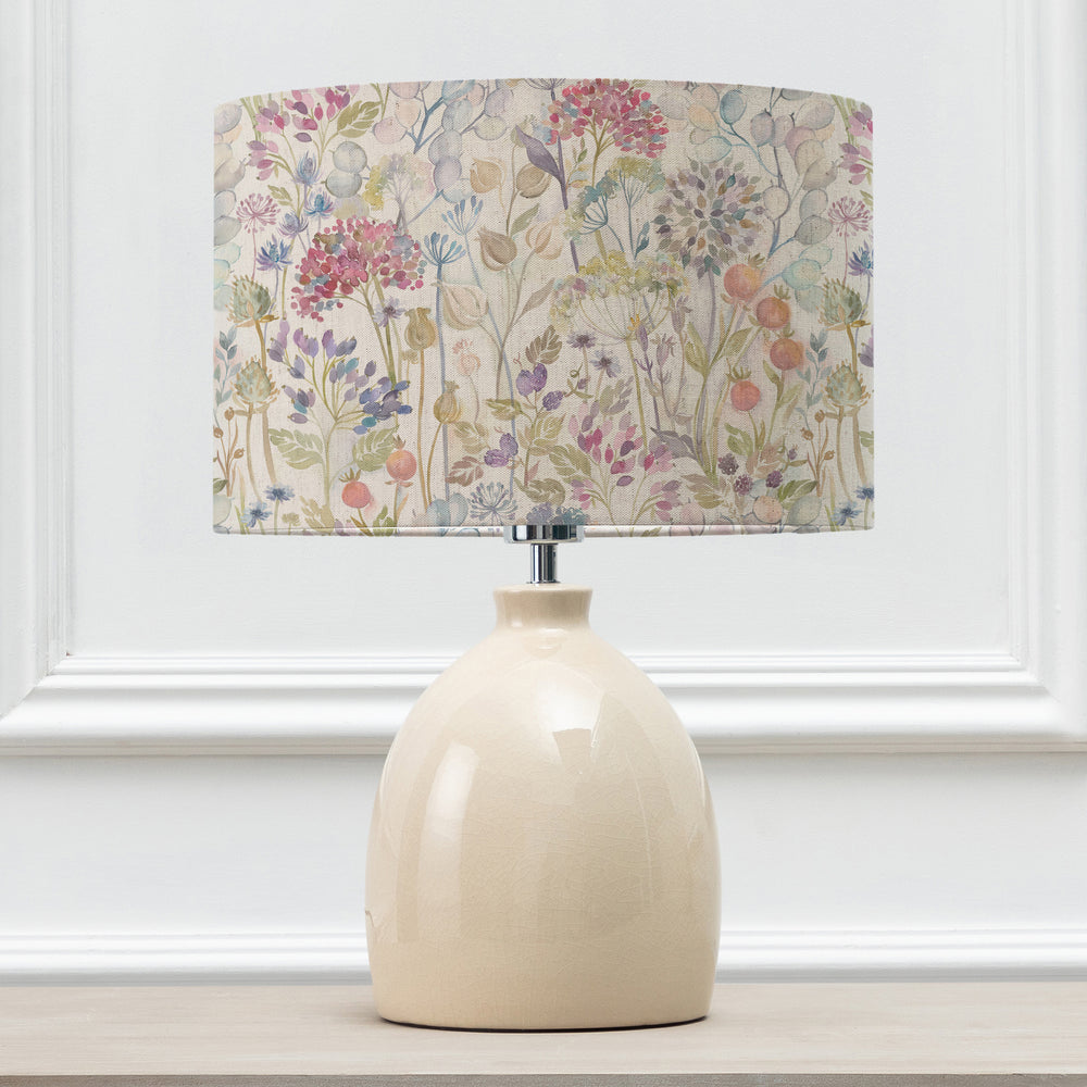 Leura Table Lampbase Cream/Hedgerow EVA 30cm Lampshade Linen - image 2