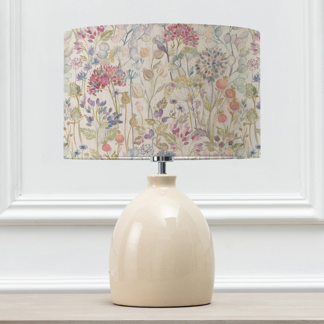 Leura Table Lampbase Cream/Hedgerow EVA 30cm Lampshade Linen - image 2