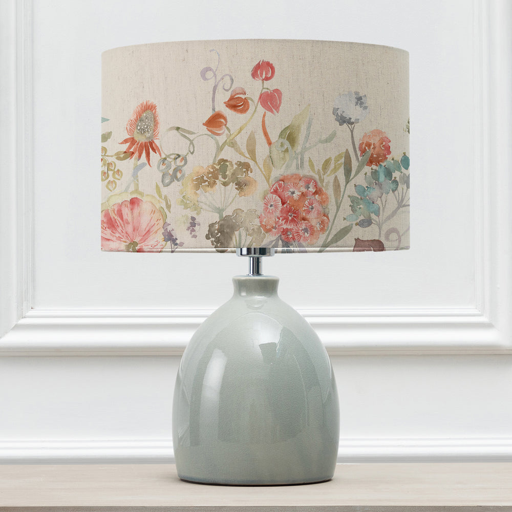 Leura Table Lampbase Duck Egg/Patrice EVA 30cm Lampshade Cinnamon - image 2