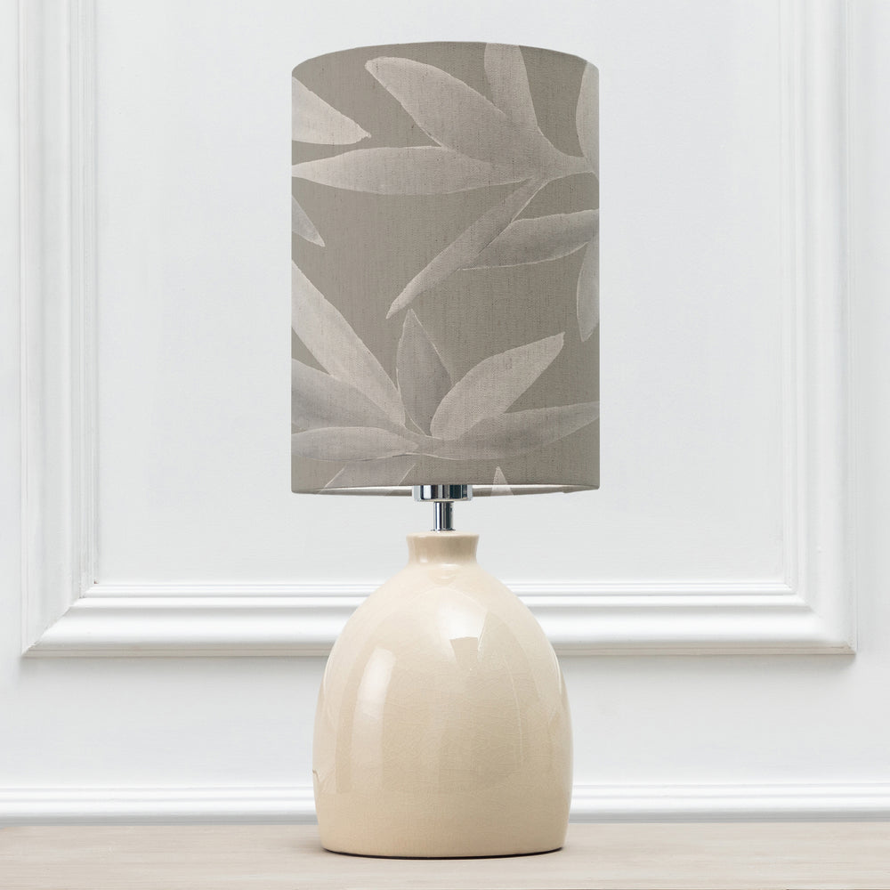 Leura Table Lampbase Cream/Silverwood Anna 21x30cm Lampshade Snow - image 2