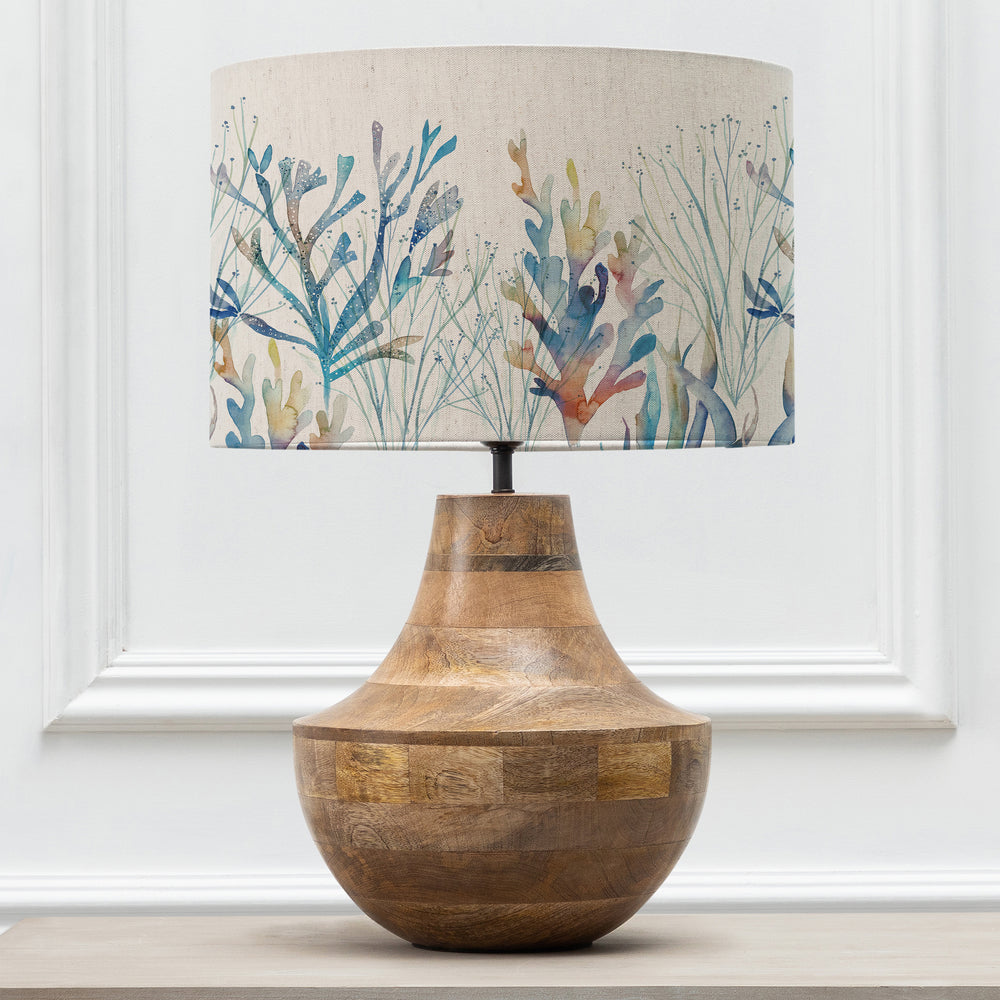 Leven Table Lampbase Mango/Coral Reef EVA 40cm Lampshade Cobalt - image 2