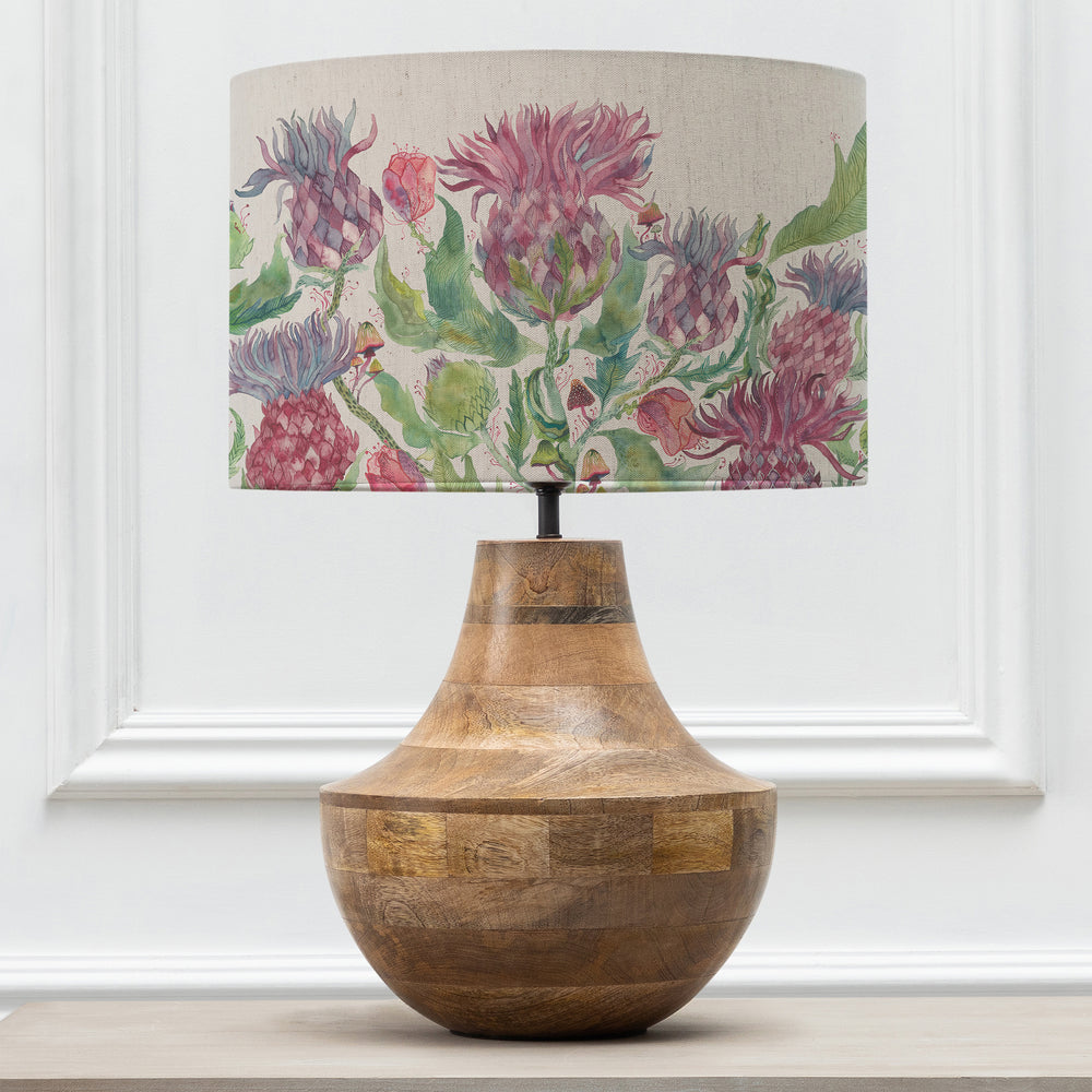 Leven Table Lampbase Mango/Fairytale Bristle EVA 40cm Lampshade Damson - image 2