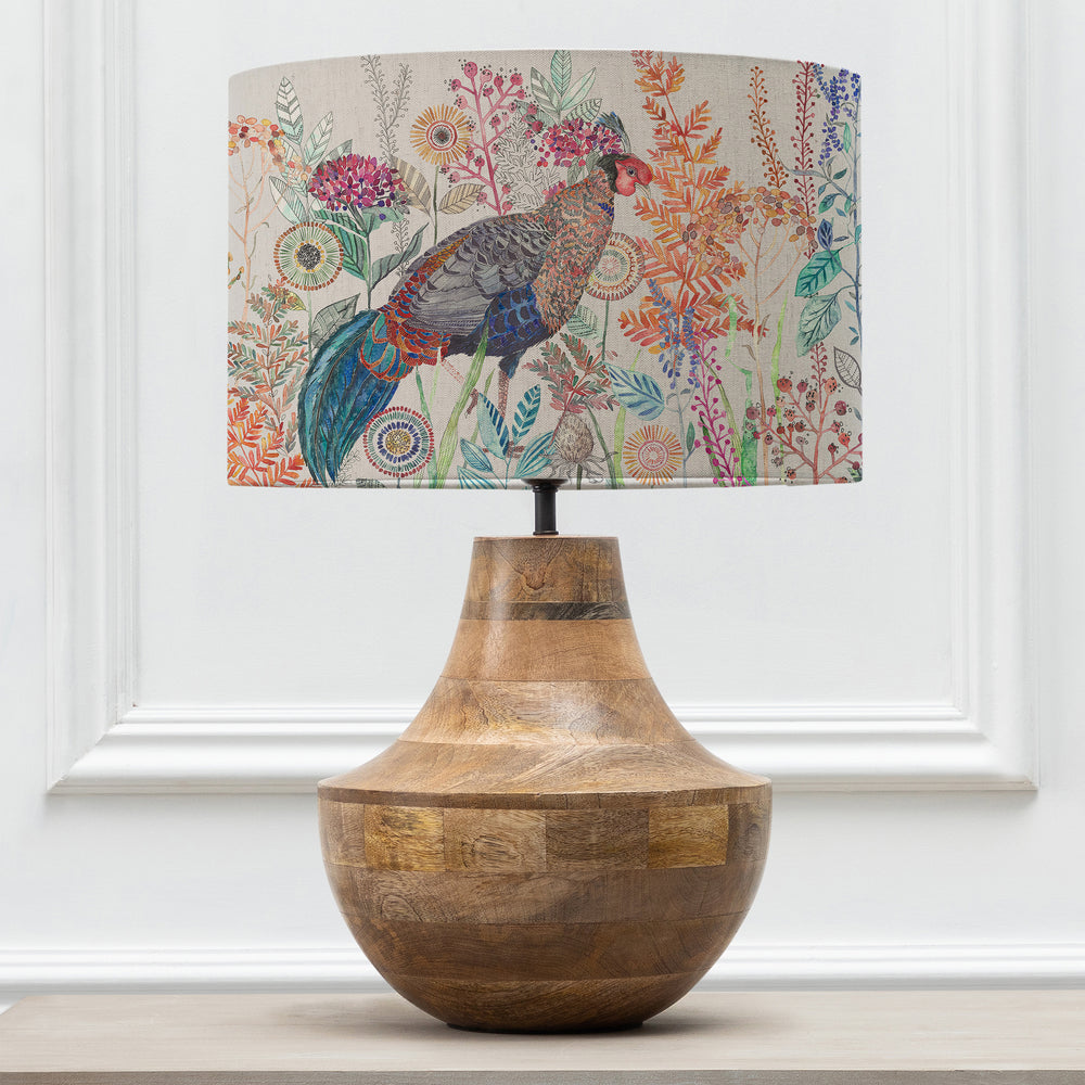 Leven Table Lampbase Mango/Lady Amherst EVA 40cm Lampshade Linen - image 2