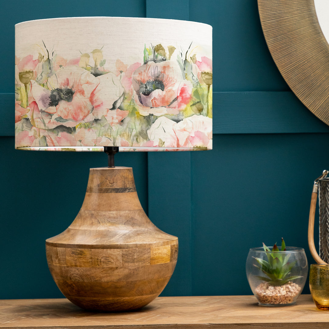 Leven Table Lampbase Mango/Papavera EVA 40cm Lampshade Sweetpea