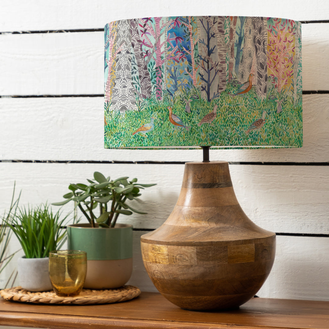 Leven Table Lampbase Mango/Whimsical Tale EVA 40cm Lampshade Dawn