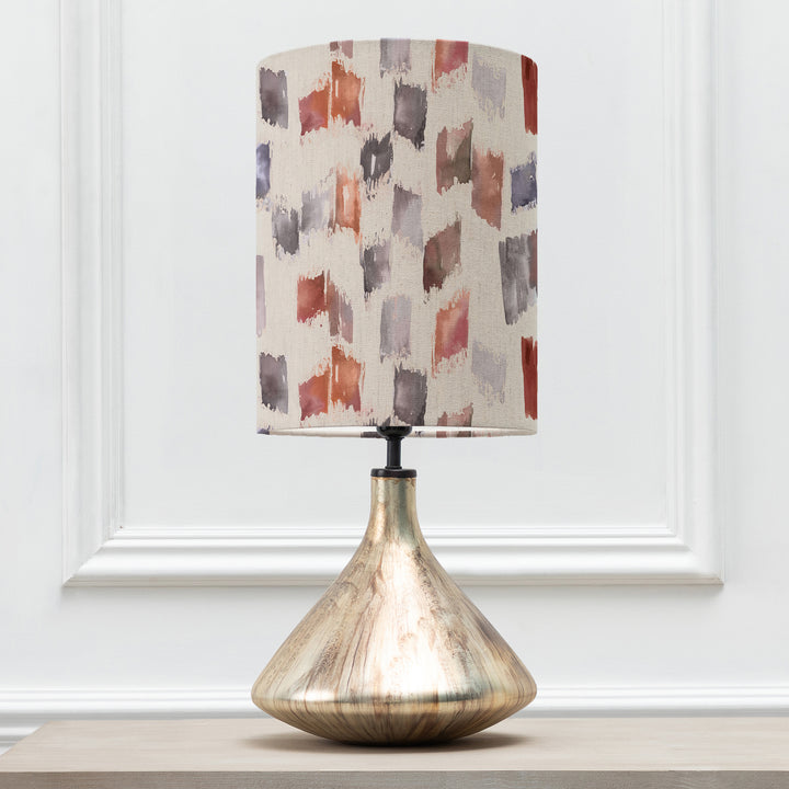 Luna Table Lampbase Glass/Arwen Anna 25x35cm Lampshade Rosewater - image 2