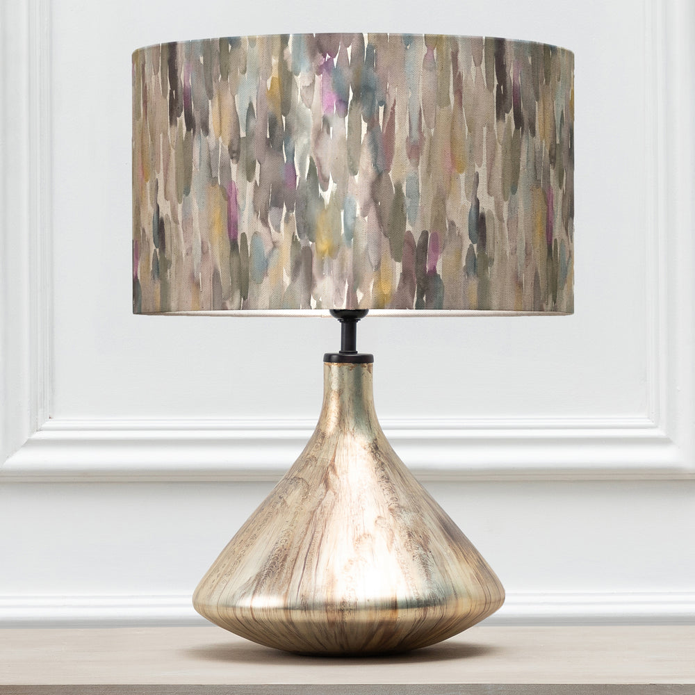 Luna Table Lampbase Glass/Azima EVA 37cm Lampshade Ironstone - image 2