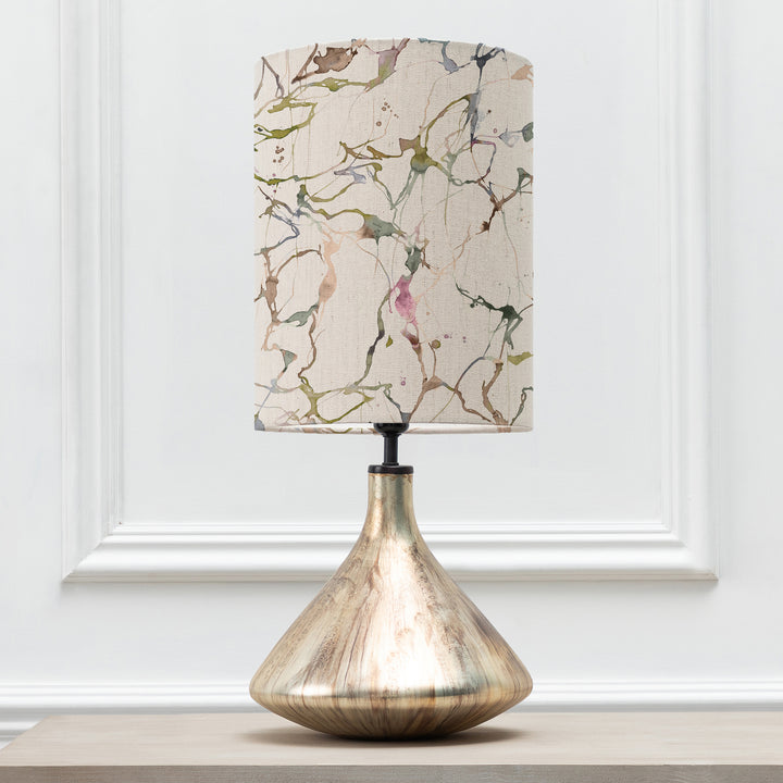 Luna Table Lampbase Glass/Carrara Anna 25cm Lampshade Meadow - image 2