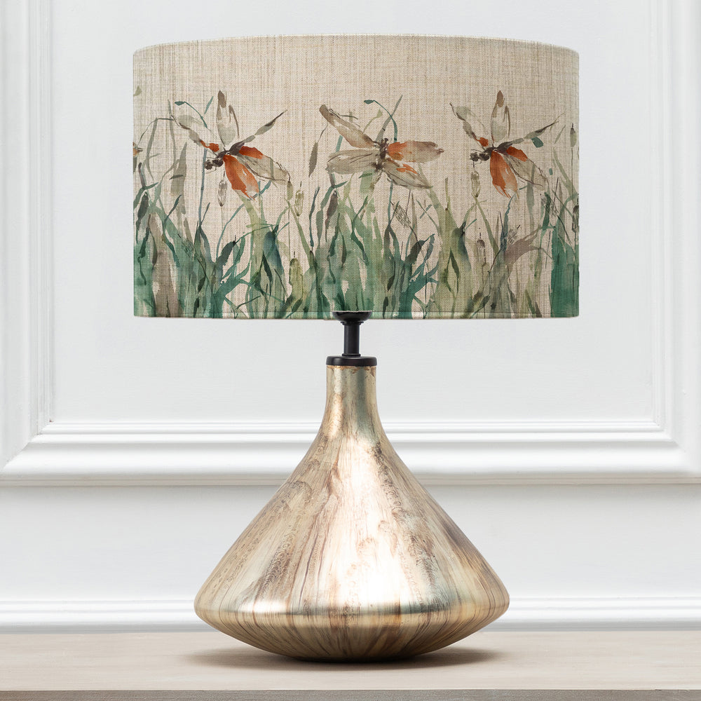 Luna Table Lampbase Glass/Nightingale EVA 37cm Lampshade Peridot - image 2