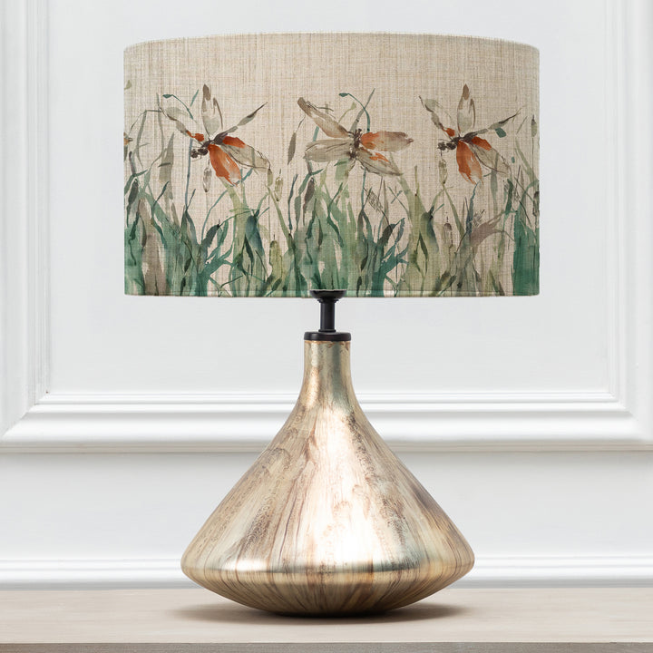 Luna Table Lampbase Glass/Nightingale EVA 37cm Lampshade Peridot - image 2