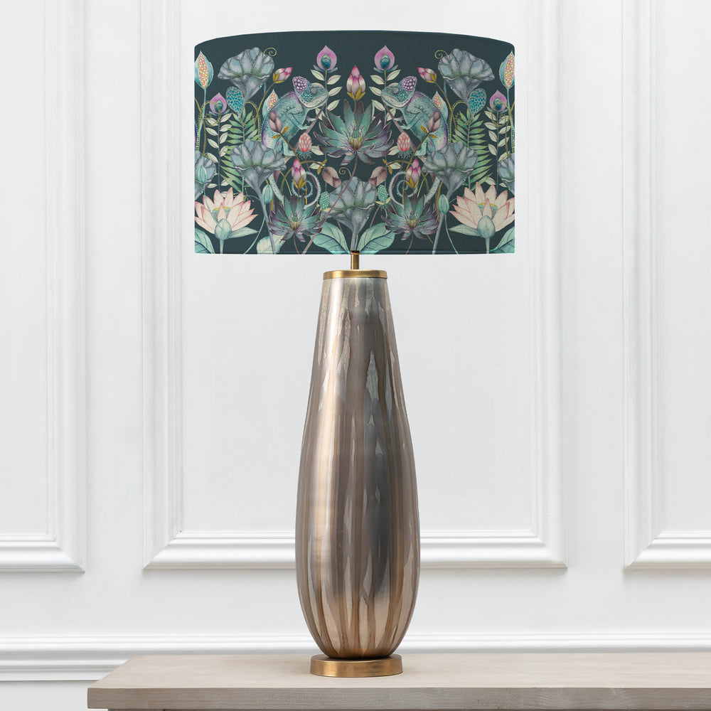 Minerva Table Lampbase Glass/Osawi EVA 46cm Lampshade Emerald - image 2