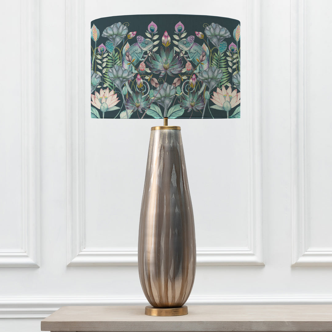 Minerva Table Lampbase Glass/Osawi EVA 46cm Lampshade Emerald - image 2