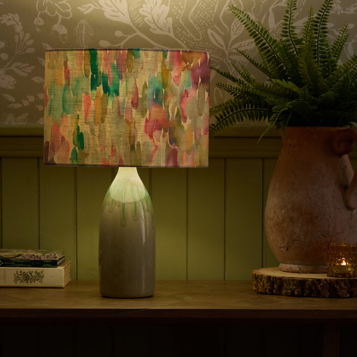 NARVI LAMPBASE JADE/AZIMA EVA 30CM LAMPSHADE LOTUS