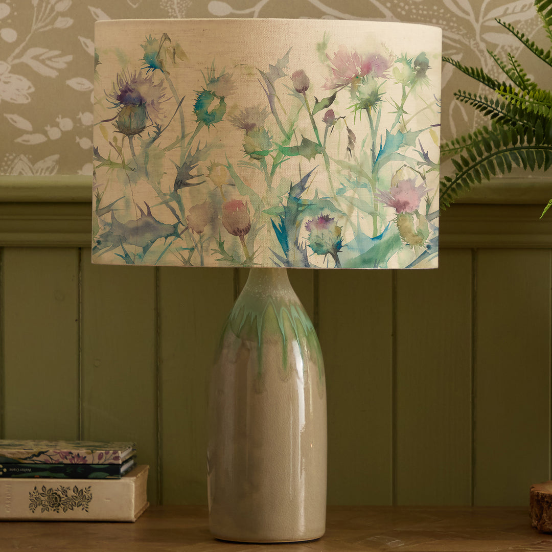 Narvi Lampbase Jade/Cirsium EVA 30cm Lampshade Damson