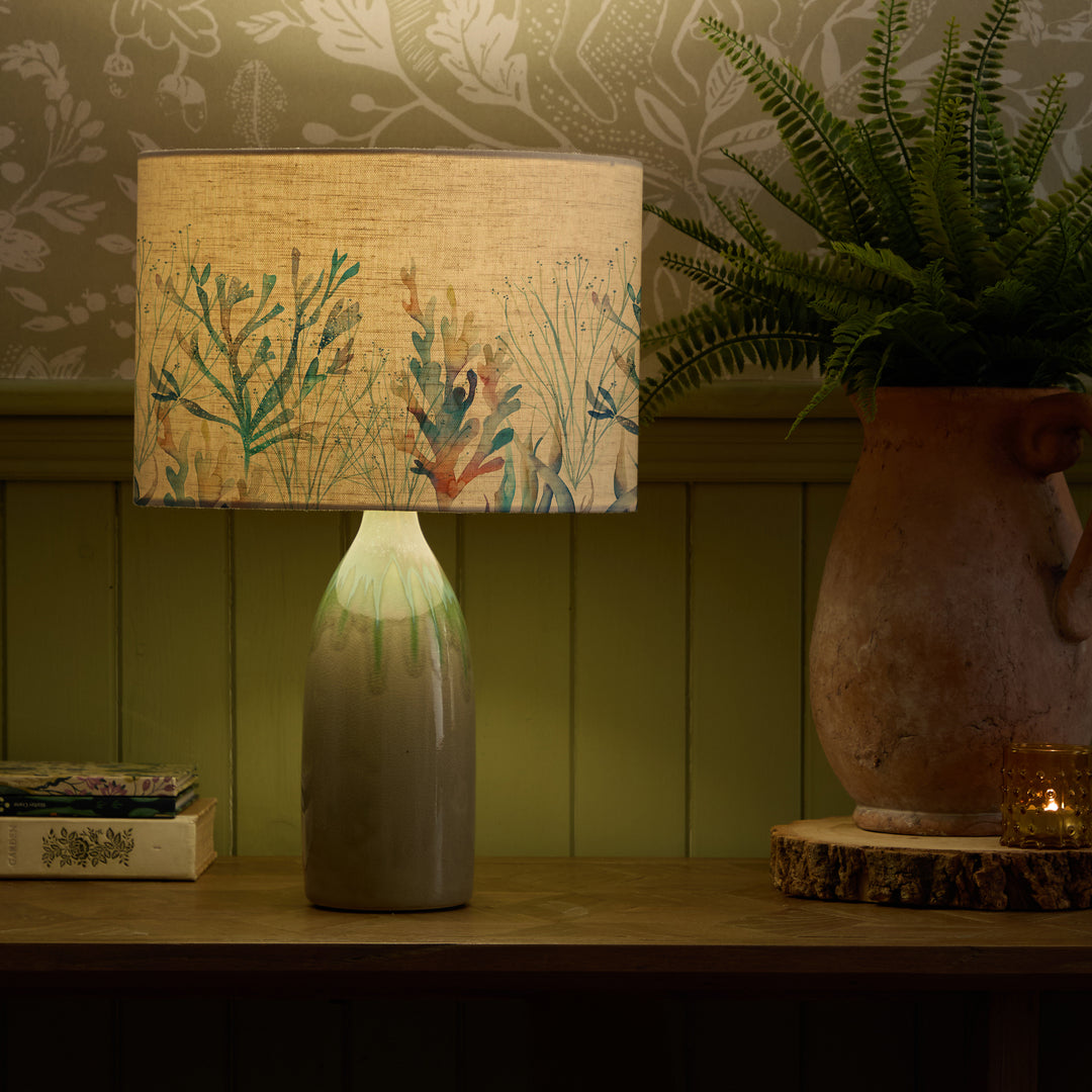 NARVI LAMPBASE JADE/CORAL REEF EVA 30CM LAMPSHADE COBALT