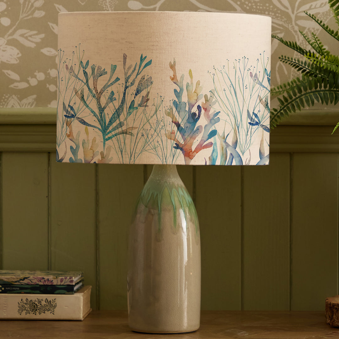 Narvi Lampbase Jade/Coral Reef EVA 30cm Lampshade Cobalt
