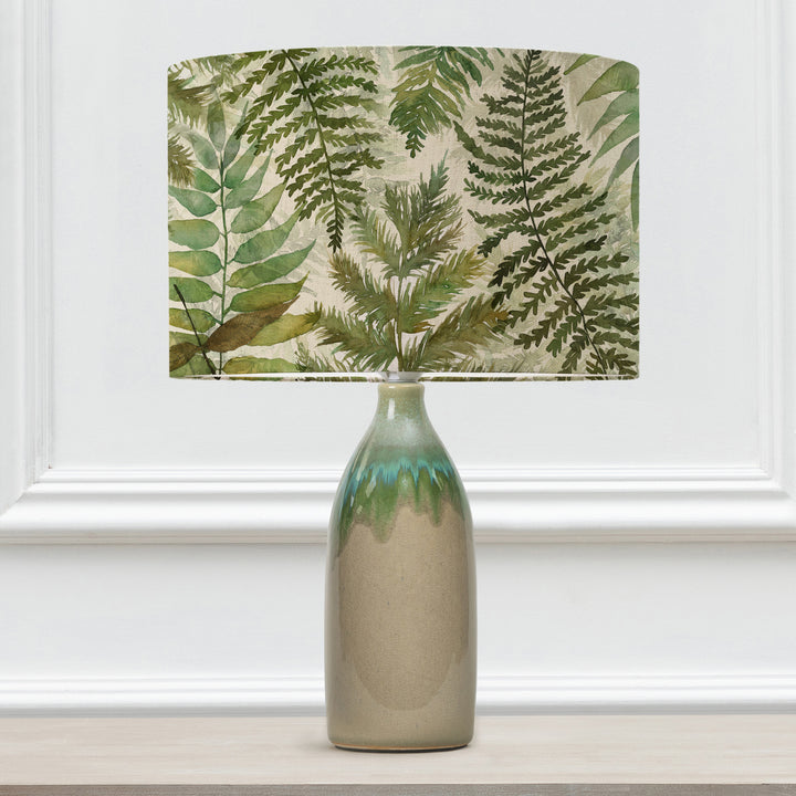 NARVI LAMPBASE JADE/ELOWEN LINEN EVA 30CM LAMPSHADE GREEN